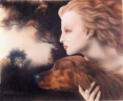 Irish Setter (Modern Painting)