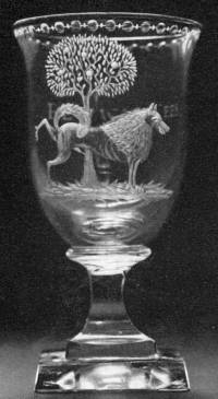 1780's goblet engraved with a Political Statement from the 'Dutch Patriot Party'. 