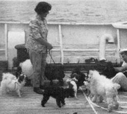 Mrs Mollie Burton on ship 1963